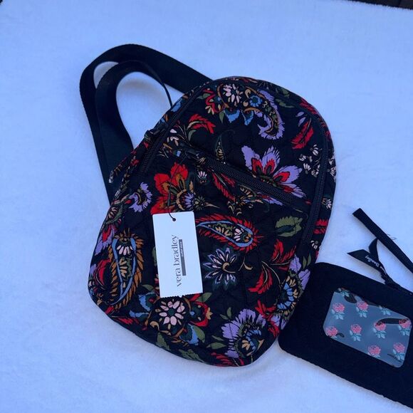 Vera Bradley Outlet Cotton Essential Sling Backpack & RFID Zip-Top ID Case main image 4